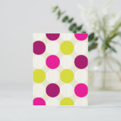 Polka Dots Briefkaart (Staand voorkant)