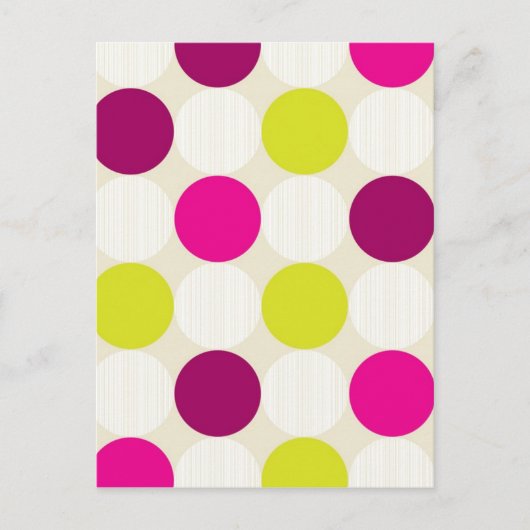 Polka Dots Briefkaart (Voorkant)