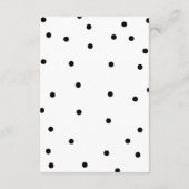 Polka Dots Bruiloft Gast Informatie Details Informatiekaartje (Achterkant)