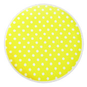 Polka Dots Ceramic Knob. Keramische Knop (Voorkant)
