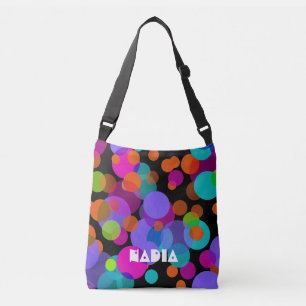 Polka Dots chaos kleurde 2 + je rug. Crossbody Tas