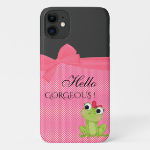 Polka Dots, Cute Froggy-Motivatie bericht iPhone 11 Hoesje