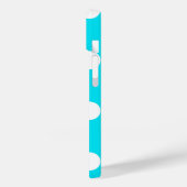 Polka dots cyaan hex code 00E3F4 Case-Mate iPhone Case (Achterkant / Links)