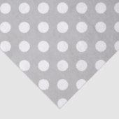 Polka Dots Design Silver Tissuepapier (Detail)