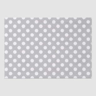 Polka Dots Design Silver Tissuepapier