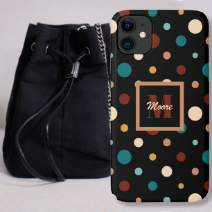 Polka Dots - Diverse formaten zwart - Vervaagde Su iPhone 11 Hoesje