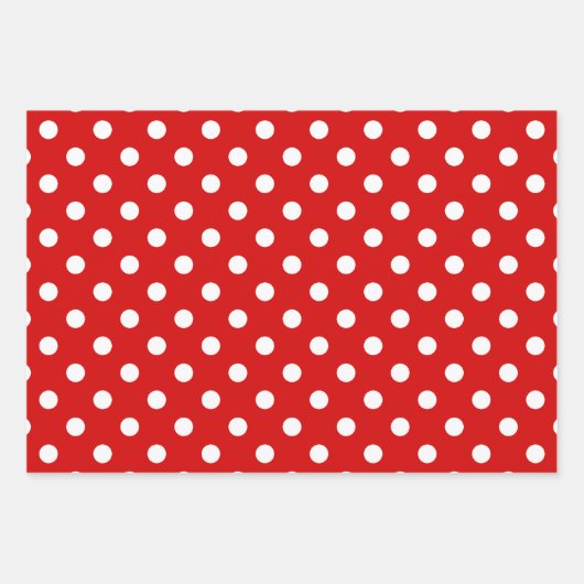 Polka Dots Dotted DIY Patroon & Achtergrond Kleure Inpakpapier Vel (Voorkant)