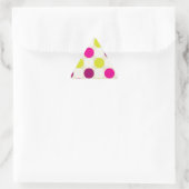 Polka Dots Driehoek Sticker (Tas)
