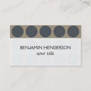 Polka Dots elke kleur op Latte Visitekaartje