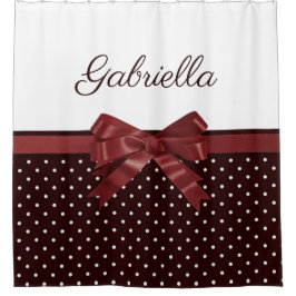 Polka Dots en Bow Douchegordijn