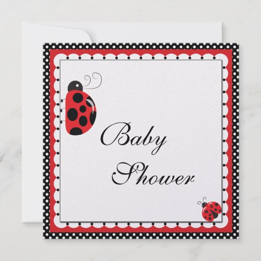 Polka Dots en Schattigee lieveheersbeestjes Kaart (Voorkant)