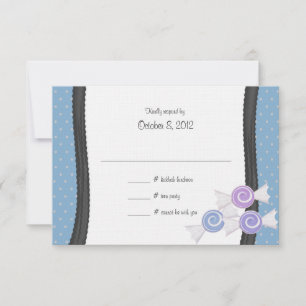 Polka Dots en Snoep RSVP Kaartje