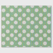 Polka Dots Flower Wrapping Paper Cadeaupapier (Vlak)