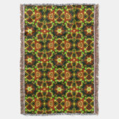 Polka Dots Geometric Star Woven Throw Blanket Deken (Voorkant Verticaal)