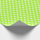 Polka Dots Green-Yellow Cadeaupapier (Hoek)