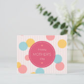Polka Dots Happy Moederdag | Briefkaart (Staand voorkant)