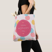 Polka Dots Happy Moederdag | CANVAS TAS (Dichtbij)