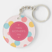 Polka Dots Happy Moederdag | SLEUTELHANGER (Achterkant)