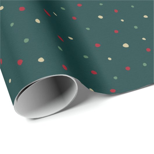 Polka Dots Holiday Cadeaupapier (Rol Hoek)