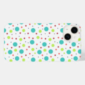 Polka Dots in Bright Green Blue roze grijs Case-Mate iPhone Case (Achterkant (horizontaal))