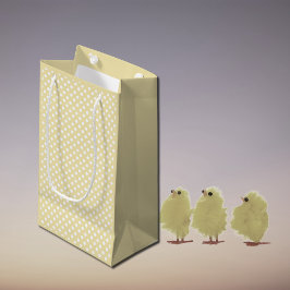 polka dots in butter  yellow klein cadeauzakje