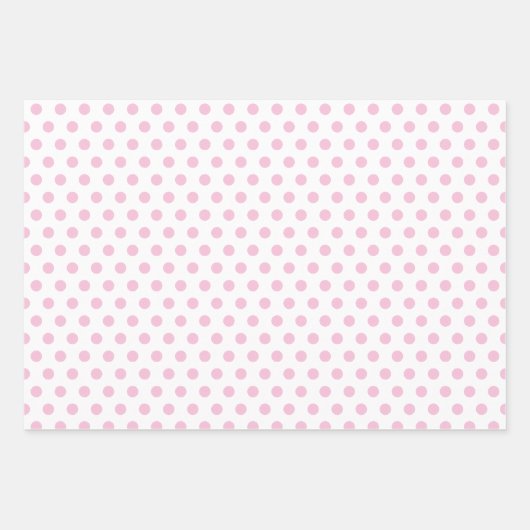 Polka Dots in Roze, Blauw, en Lavendar Inpakpapier Vel (Voorkant 2)