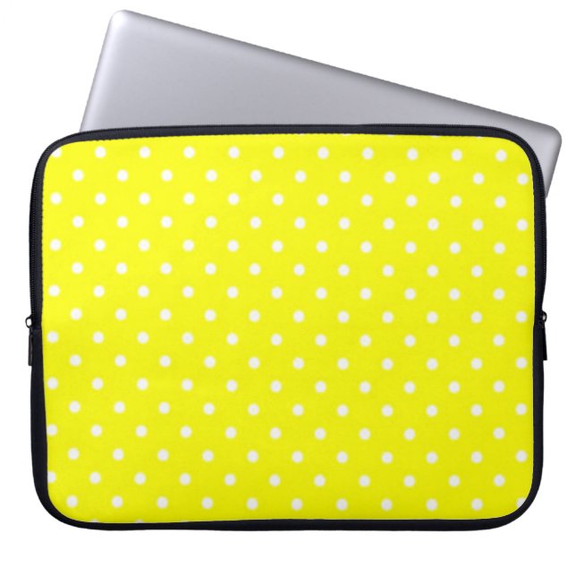 Polka Dots Laptop Sleeve (Voorkant)