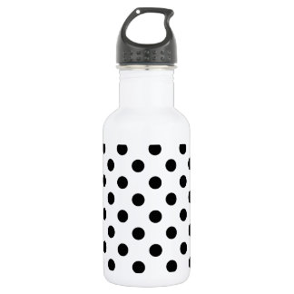 Polka Dots Large - Black on White Waterfles