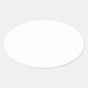 Polka Dots Large - White op Linen Ovale Sticker
