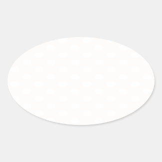 Polka Dots Large - Wit op Linnen Ovale Sticker