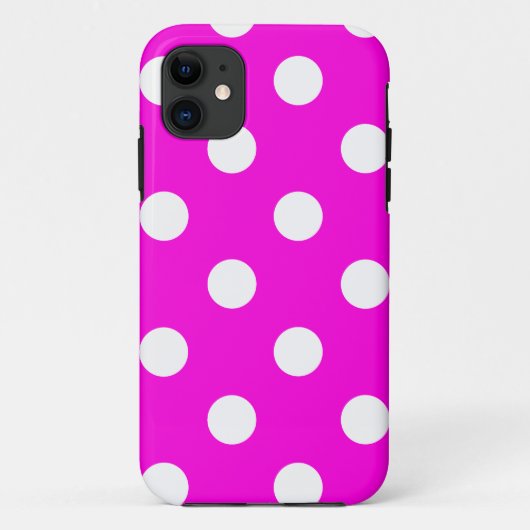 Polka dots magenta #FF00DC Case-Mate iPhone Case (Achterkant)