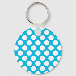 Polka Dots on Blue Sleutelhanger