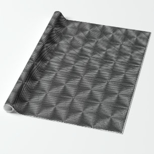 Polka Dots on Metal Bord 01x4 Black BG Cadeaupapier