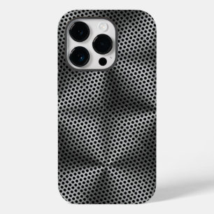 Polka Dots on Metal Bord 01x4 Black BG Case-Mate iPhone 14 Pro Hoesje