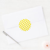 Polka Dots on Yellow Ronde Sticker (Envelop)