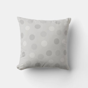 Polka Dots op Silver Grey Kussen