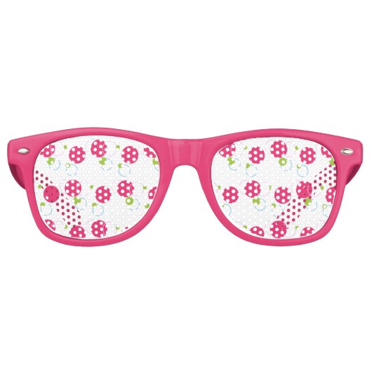 Polka Dots Party Favor Retro Zonnebril (Voorkant)