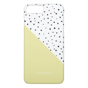 Polka Dots Patroon Geel Abtract Gepersonaliseerd iPhone 8 Plus / 7 Plus Hoesje