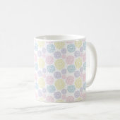 Polka dots patroon Paarse geel roze Koffiemok (Voorkant rechts)