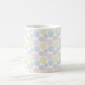 Polka dots patroon Paarse geel roze Koffiemok (Center)