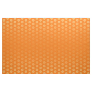 Polka Dots Pattern oranje + jouw ideeën Stof