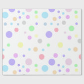 Polka Dots Pattern Pastel Polka Dots Cadeaupapier (Vlak)