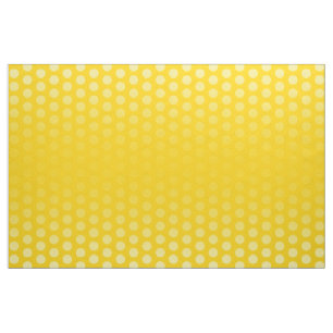 Polka Dots Pattern yellow + jouw ideeën Stof