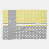 Polka Dots Personalized Kitchen Towels Theedoek (Horizontaal)
