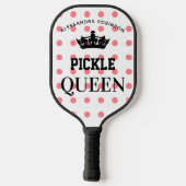 Polka dots Pickle Queen Pickleball Paddle (Achterkant)