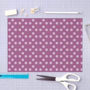 Polka dots plum en lila tissuepapier