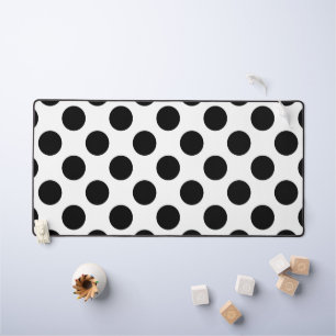 Polka Dots, Polka Dot Pattern, Black and White Bureaumat