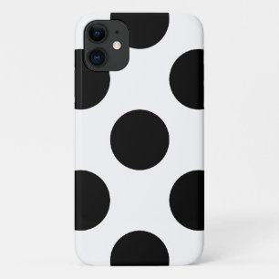 Polka Dots, Polka Dot Pattern, Black and White iPhone 11 Hoesje