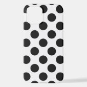 Polka Dots, Polka Dot Pattern, Black and White iPhone Hoesje (Achterkant)