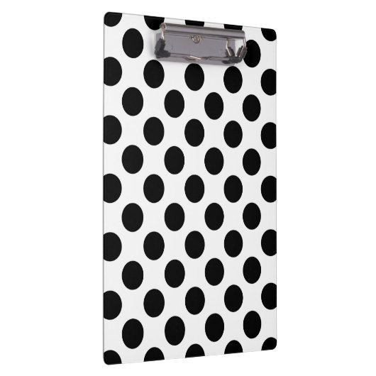 Polka Dots, Polka Dot Pattern, Black and White Klembord (Rechts)